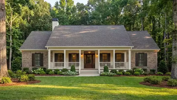 image of small ranch house plan 3527