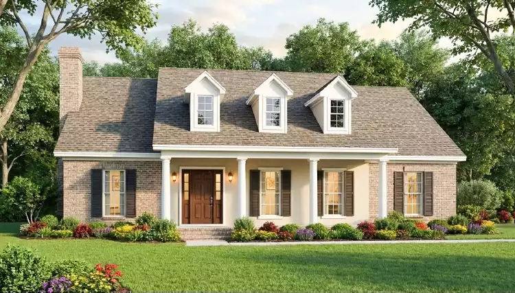 image of small cottage house plan 3546