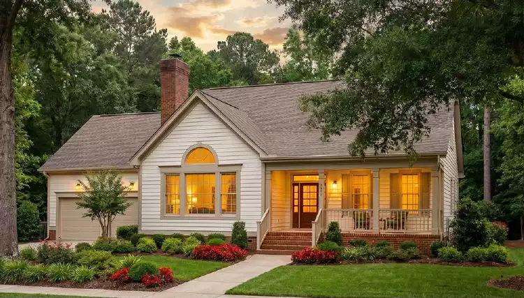 image of small traditional house plan 3624