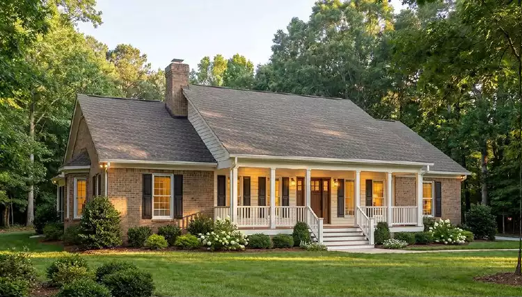 image of small traditional house plan 3630