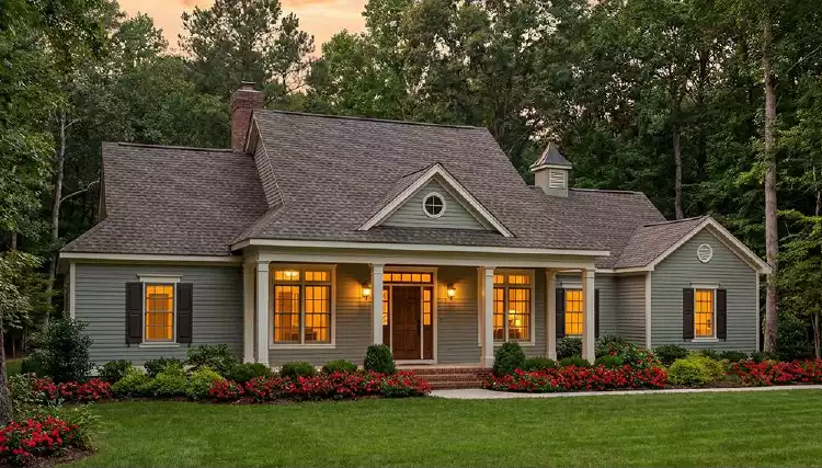 image of traditional house plan 3648