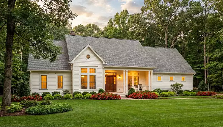 image of side entry garage house plan 3650