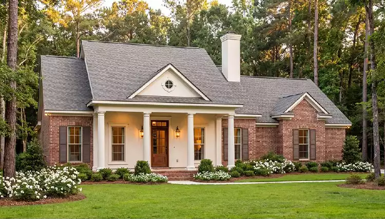image of small southern house plan 3657