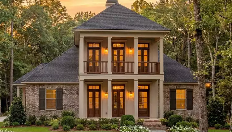 image of louisiana house plan 3676