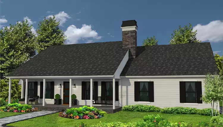 image of affordable ranch house plan 4309