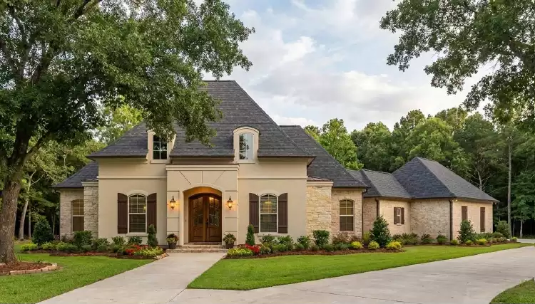 image of french country house plan 4921