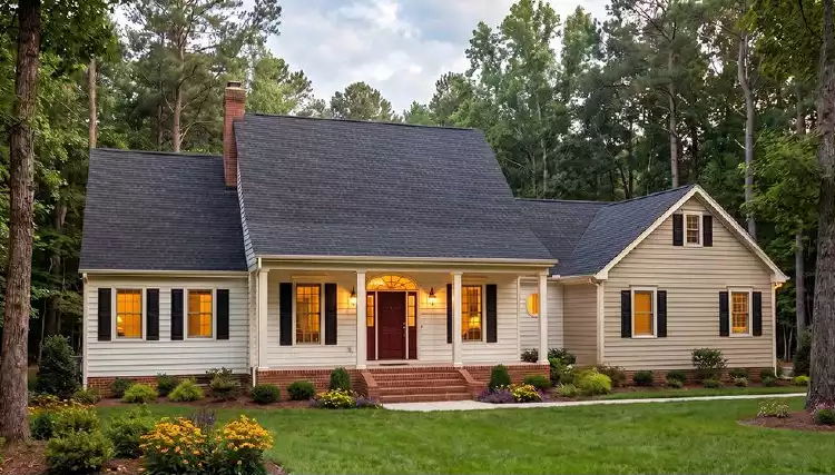 image of side entry garage house plan 5140