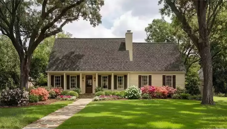 image of side entry garage house plan 5458