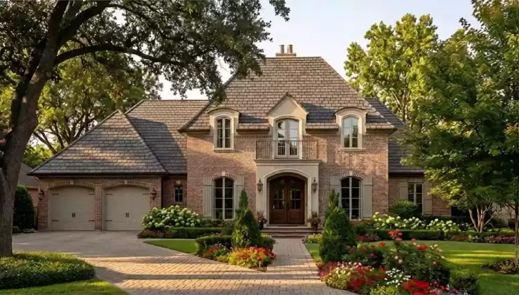 image of large french country house plan 5575