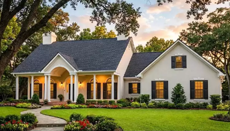 image of colonial house plan 5576