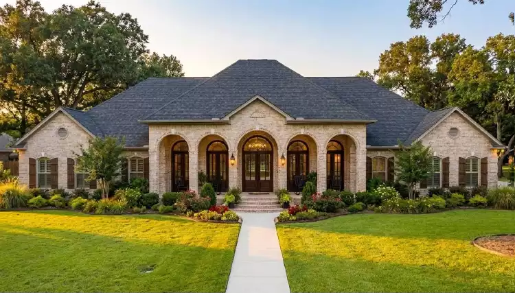 image of french country house plan 6964