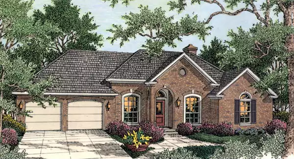 image of french country house plan 5276