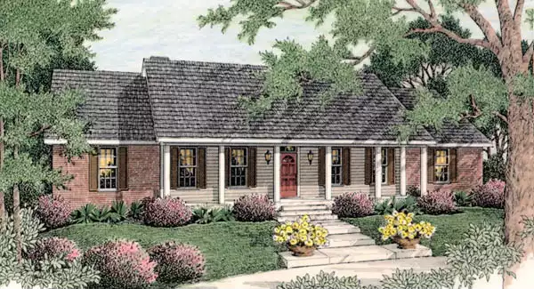 image of affordable ranch house plan 5142