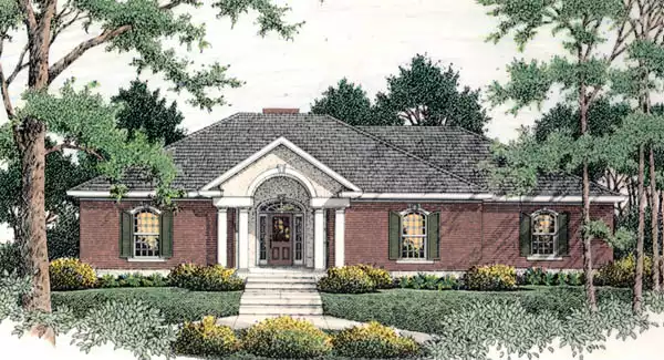 image of french country house plan 5229