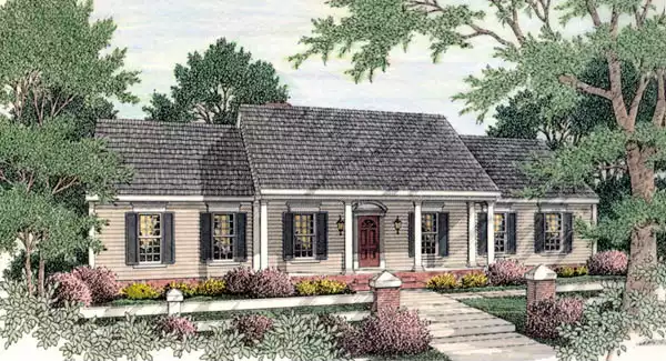 image of small ranch house plan 5143