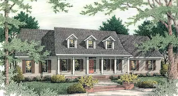 image of 1.5 story house plan 5374