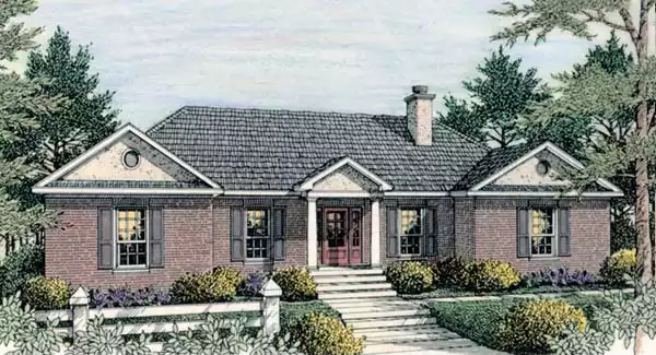 image of small ranch house plan 5460