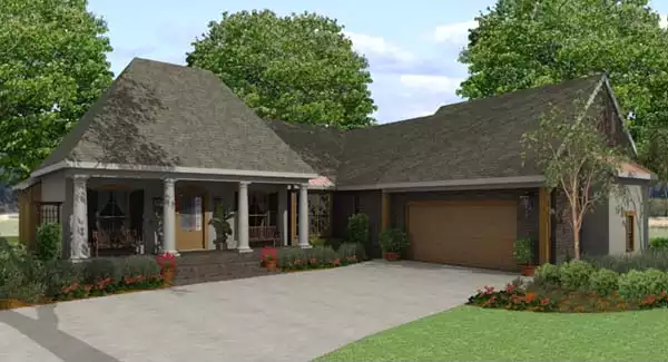 image of french country house plan 5615