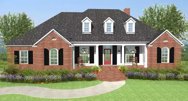 image of 1.5 story house plan 7648