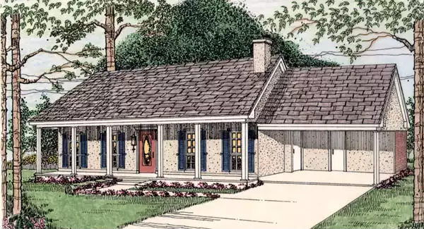 image of southern house plan 5262