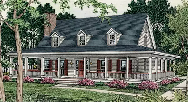 image of farmhouse plan 3457