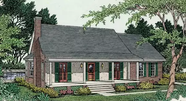 image of 1.5 story house plan 3461