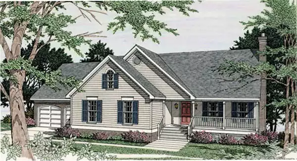image of 1.5 story house plan 3469