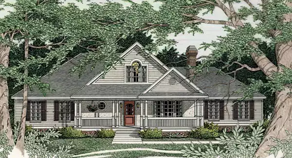 image of 1.5 story house plan 3474