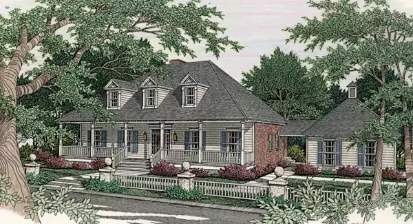 image of 2 story cottage house plan 3484