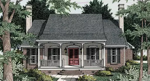 image of 1.5 story house plan 3486