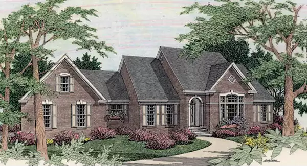 image of 1.5 story house plan 3489