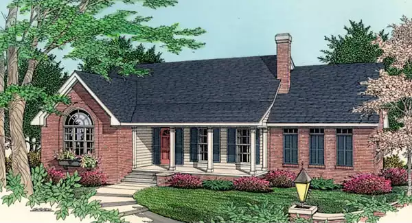 image of 1.5 story house plan 3491