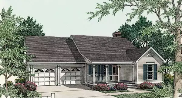 image of 1.5 story house plan 3520