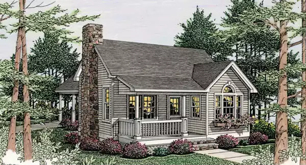 image of small lake house plans with loft plan 3522