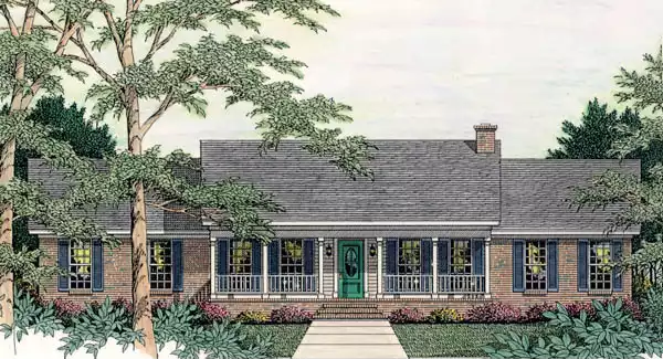 image of ranch house plan 3539