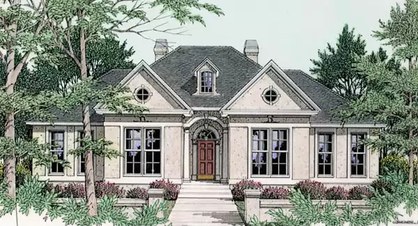 image of mediterranean house plan 3540