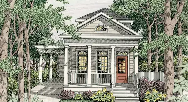 image of 1.5 story house plan 3637