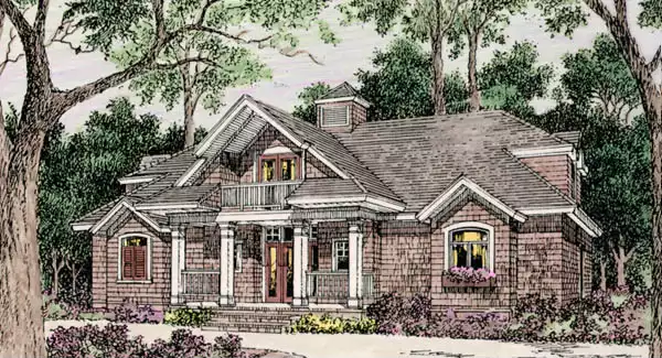image of 1.5 story house plan 3641