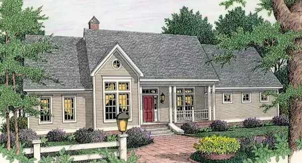 image of ranch house plan 3650