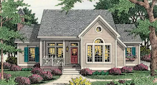 image of affordable country house plan 3651