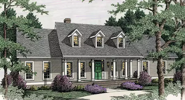 image of small ranch house plan 3653
