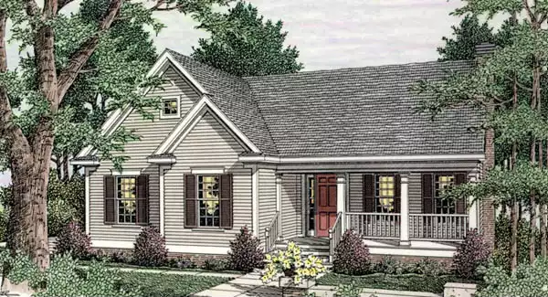 image of small ranch house plan 3660
