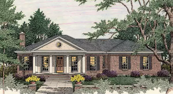 image of small ranch house plan 3662