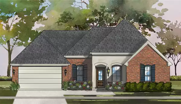 image of french country house plan 4832