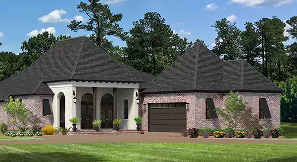 image of french country house plan 2049