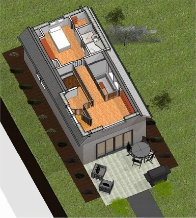 Tiny ICF House Plan 4300