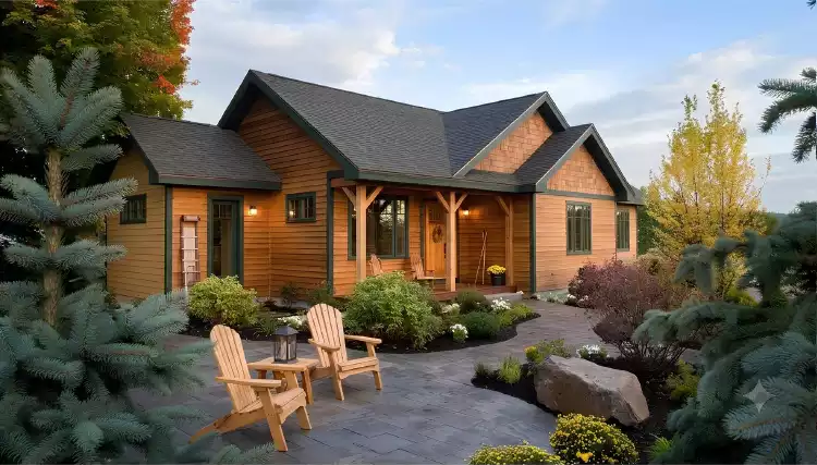 image of small ranch house plans with porches plan 2202