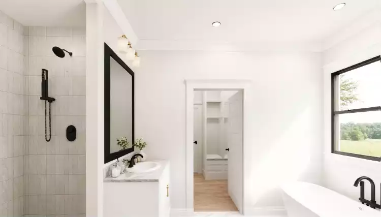 Dover Hills Modern Farmhouse Style House Plan 10107 Split Bedroom