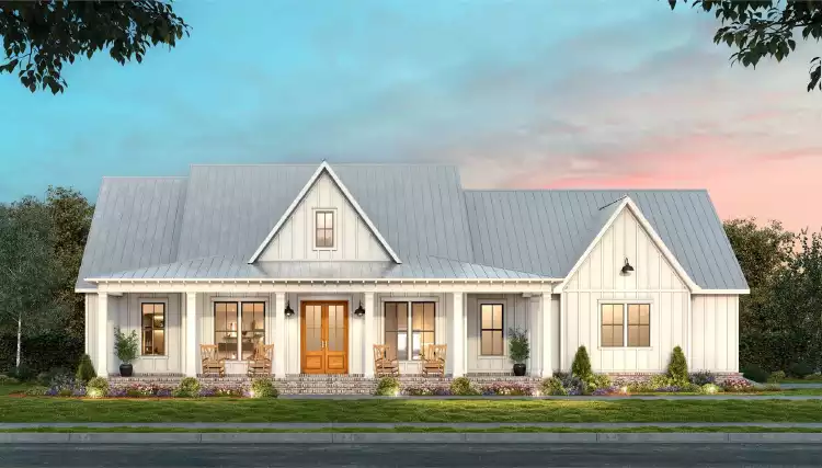 image of affordable modern farmhouse plan 11245
