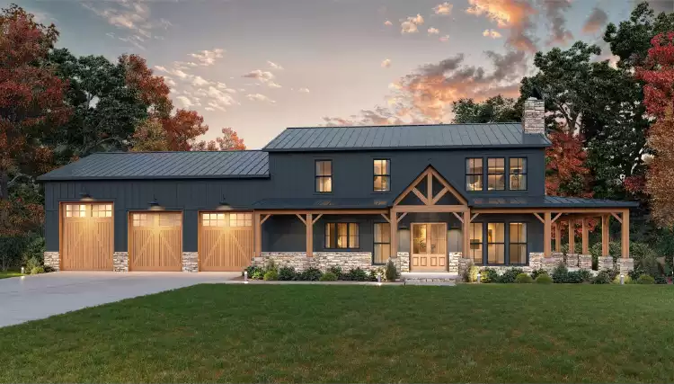 image of barndominium house plan 11895